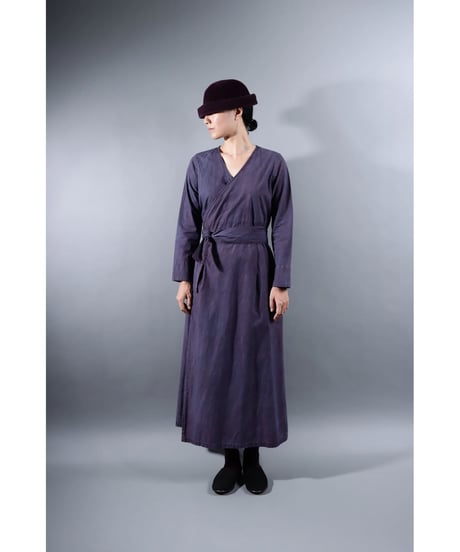 1.Pasan sp / Coat dress / Organic cotton / size1,size2 / Grape purple
