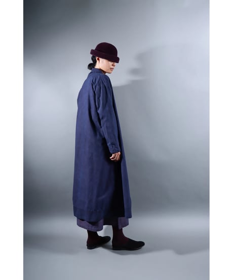 2.Robe coat sp / Organic cotton Typewriter / Size1 / Grape purple
