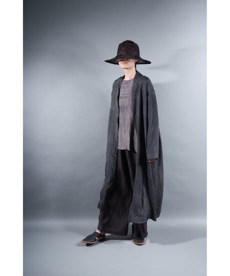 1.Silk robe / Silk khadi / Size 1 / Charcoal gray