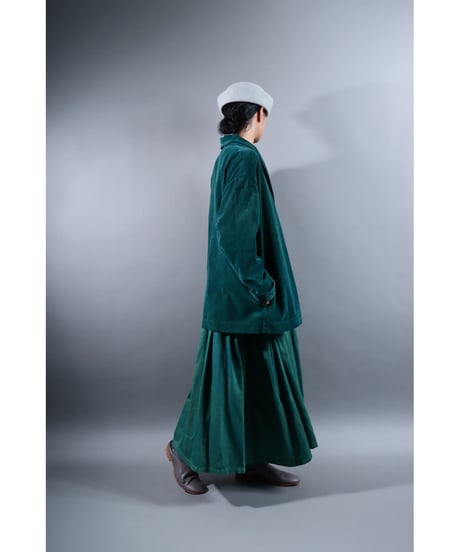 1.Loofah jaket sp / Organic cotton corduroy / size2 / Forest green