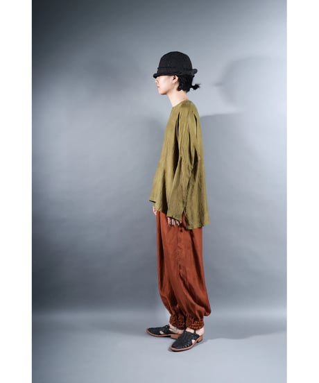 3.Lumo balono / pants / Silk khadi / Persimon brown