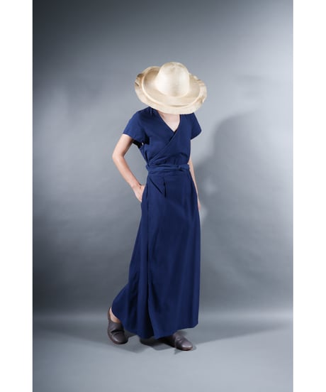 1.Rulo / Dress / Cap sleeve / sp /Organic cotton Cord lane / Evening blue