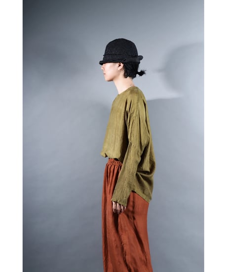 6.Fendo / Long sleeve tops / Silk khadi / Khaki