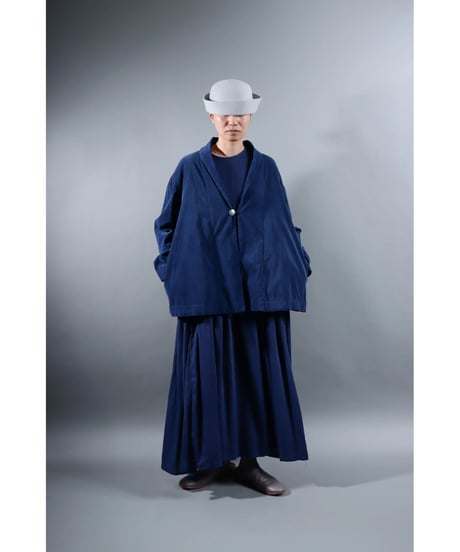 1.Loofah jaket sp / Organic cotton corduroy / size1 / Ryukyu indigo
