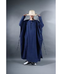 2.Drop / Dress / sp / Silk cotton Khadi / Evening blue