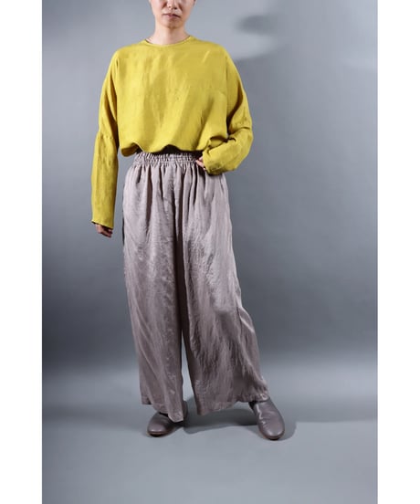 5.Lumo pants / Silk khadi / Silver gray