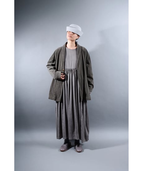 2.Loofah jacket / Organic cotton corduroy / size2 / Warm gray