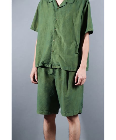 1.Patelo pants / size1 / Silk cotton khadi / Green moss