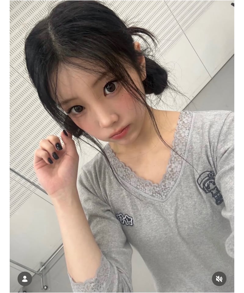 SHALOM / MARO LACE TOP GRAY | I/O PORT