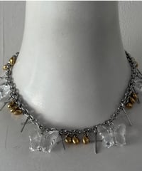 HELAGICA / Clear butterfly charm choker