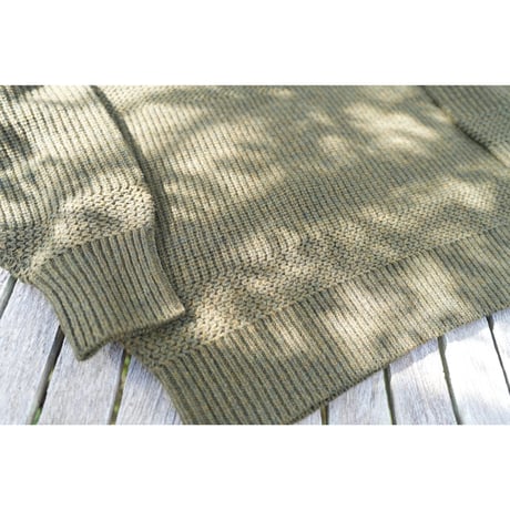 NOROLL - SIMPLE CREW NECK KNIT / OLIVE