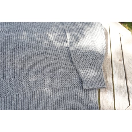 NOROLL - SIMPLE CREW NECK KNIT / GREY