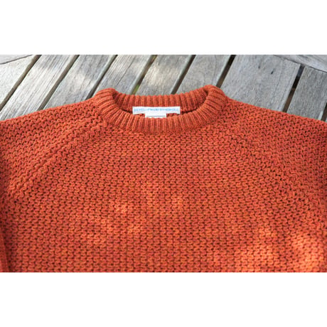 NOROLL - SIMPLE CREW NECK KNIT / ORANGE
