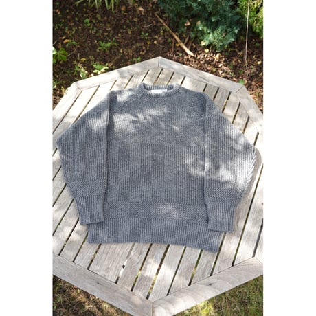 NOROLL - SIMPLE CREW NECK KNIT / GREY