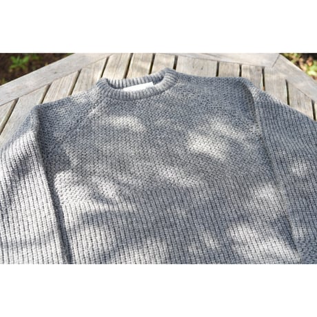 NOROLL - SIMPLE CREW NECK KNIT / GREY