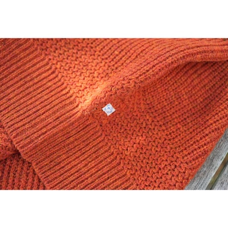 NOROLL - SIMPLE CREW NECK KNIT / ORANGE