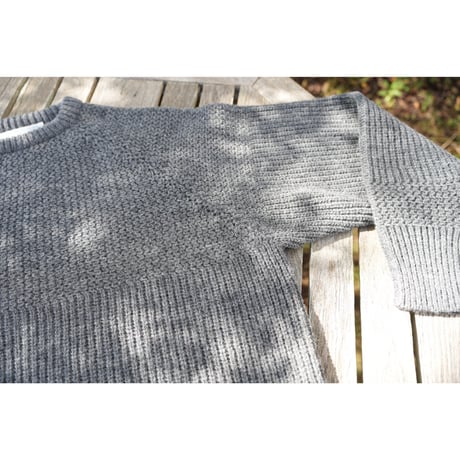 NOROLL - SIMPLE CREW NECK KNIT / GREY