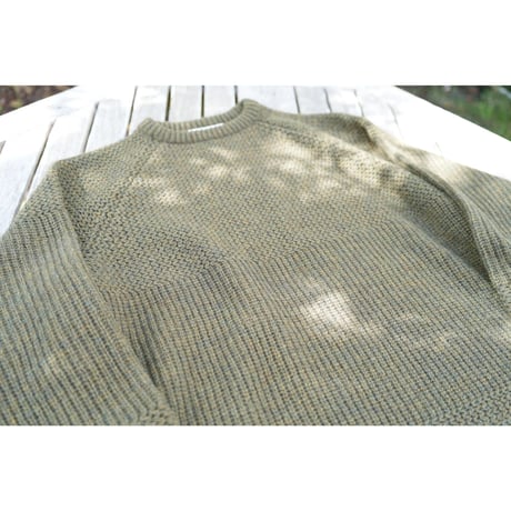 NOROLL - SIMPLE CREW NECK KNIT / OLIVE