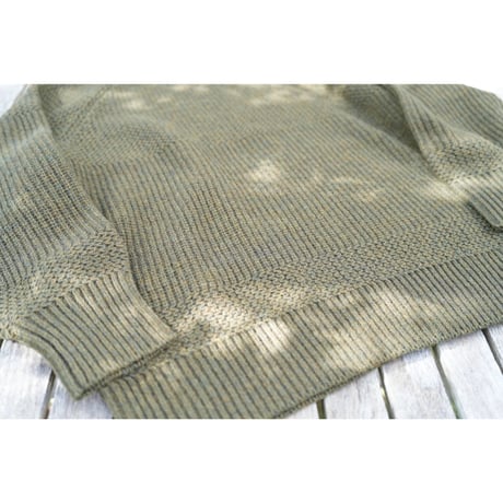 NOROLL - SIMPLE CREW NECK KNIT / OLIVE