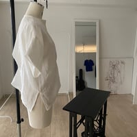2026ss hollow BLOUSE…white linen