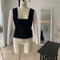 cotton linen "BIB TOP"