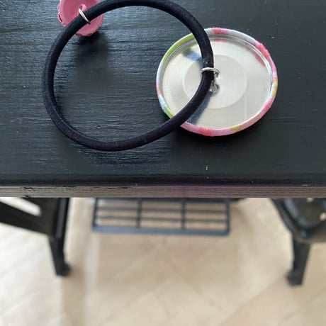 covered button HAIR elastic