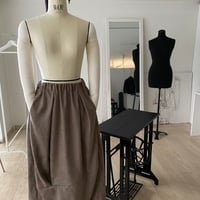 faux SUEDE balloon SKIRT