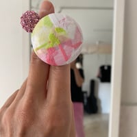 covered button HAIR elastic