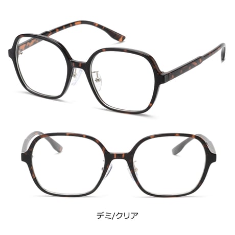 【4colors】ソフトスクエアフレームメガネ/UV99%cut/Ladies'・Men’s<No.2984>