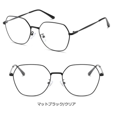 【3colors】スクエアフレームメタルメガネ/UV99%cut/Ladies'・Men’s<No.3572>