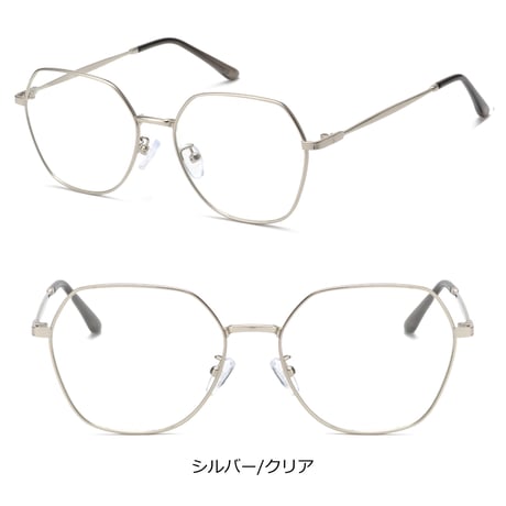 【3colors】スクエアフレームメタルメガネ/UV99%cut/Ladies'・Men’s<No.3572>