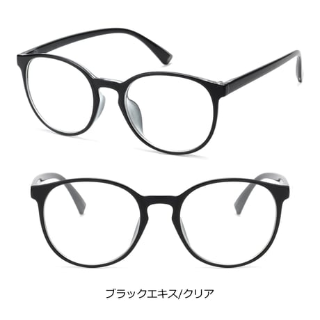 【4colors】ボストンクリアメガネ/UV99%cut/Ladies'・Men’s<No.2986>