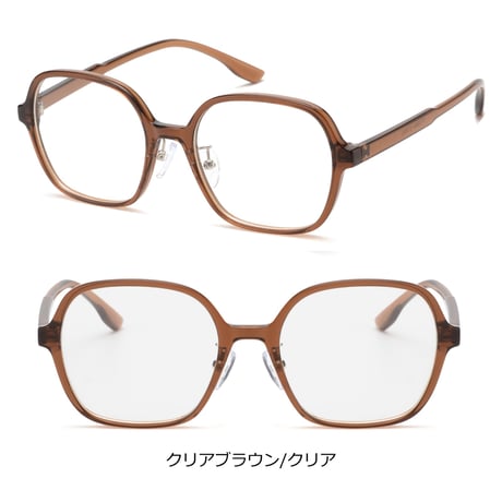 【4colors】ソフトスクエアフレームメガネ/UV99%cut/Ladies'・Men’s<No.2984>