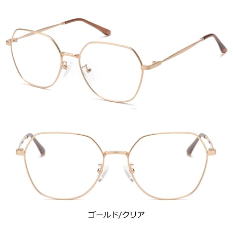 【3colors】スクエアフレームメタルメガネ/UV99%cut/Ladies'・Men’s<No.3572>