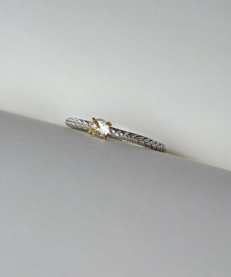 One of kind / Natural Diamond Ring ＜Pt/K18YG＞ - R253PTYG