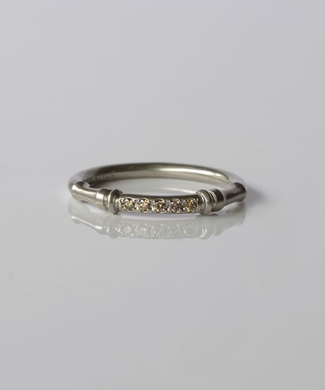 【Order Ring】SPINDLE / Brown Diamond Ring ＜Pt＞SD-2-PTDIA