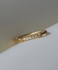 【Order Ring】SPINDLE / Diamond Ring ＜K18YG＞SD-2-YGDIA