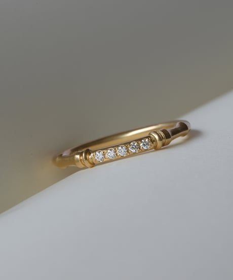 【Order Ring】SPINDLE / Diamond Ring ＜K18YG＞SD-2-YGDIA