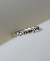 【Order Ring】SPINDLE / Black Diamond Ring ＜Pt＞ SD-2-PTDIA