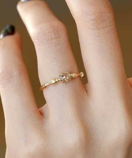 One of kind / Natural Diamond Ring ＜K18YG＞ - R238YG