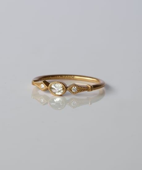 One of kind / Natural Diamond Ring ＜K18YG＞ -R226YG