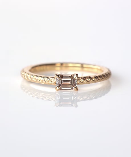 One of kind / Natural Diamond Ring ＜K18YG＞ - R341YG
