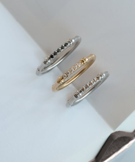 【Order Ring】SPINDLE / Black Diamond Ring ＜Pt＞ SD-2-PTDIA