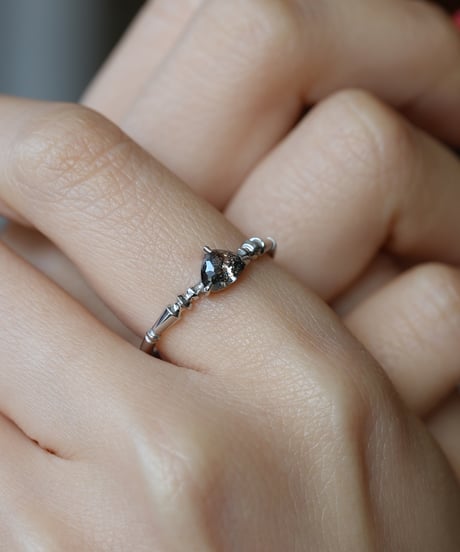 One of kind / Natural Diamond Ring ＜Pt＞ -R680PT