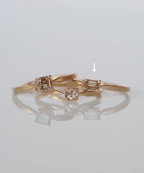 One of kind / Natural Diamond Ring ＜K18YG＞ - R308YG