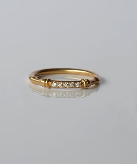 【Order Ring】SPINDLE / Diamond Ring ＜K18YG＞SD-2-YGDIA