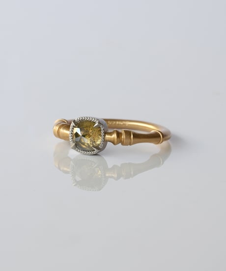 One of kind / Natural Diamond Ring ＜K18YG/Pt＞ - R810YGPT