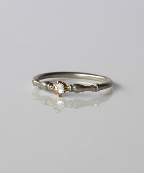 One of kind / Natural Diamond Ring ＜Pt/K18YG＞ -R124PTYG