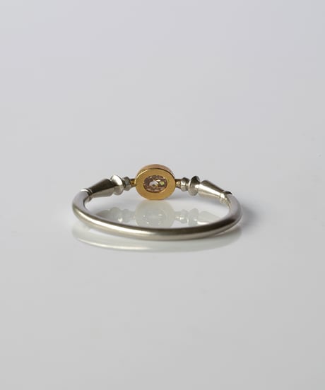 One of kind / Natural Diamond Ring ＜Pt/K18YG＞ -R350PTYG
