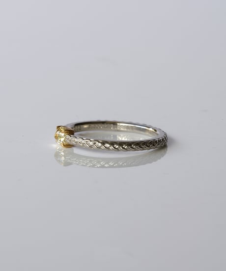 One of kind / Natural Diamond Ring ＜Pt/K18YG＞ - R253PTYG